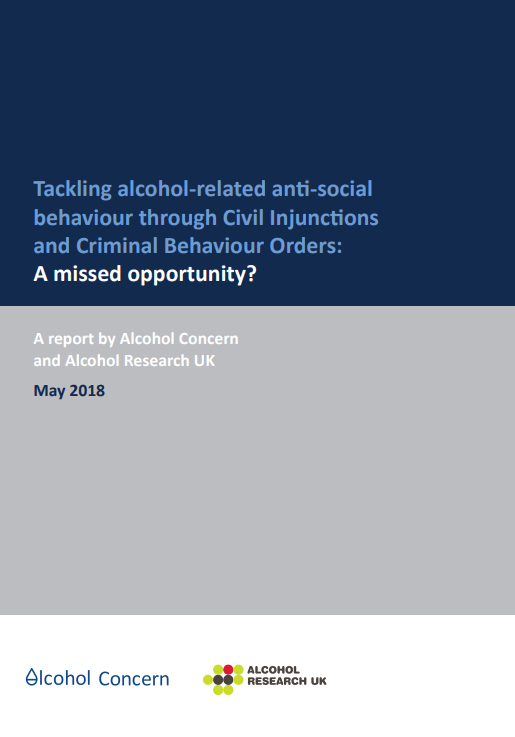 Cover of Alcohol Research UK's report
